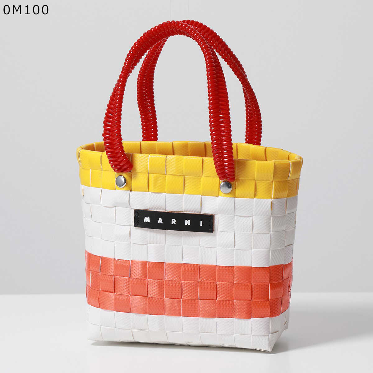 MARNI KIDS マルニ キッズ バスケットバッグ M00816 M00IW レディース ガールズ ウーブン ハンドバッグ かごバッグ カゴ ロゴタグ 鞄 カラー7色｜s-musee｜02