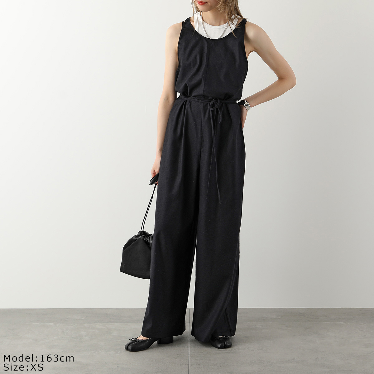 BASERANGE ベースレンジ サロペット OTAY JUMPSUIT JUOT RS 000 レディース ジャンプスーツ オールインワン ノースリーブ シルク カラー2色｜s-musee｜02