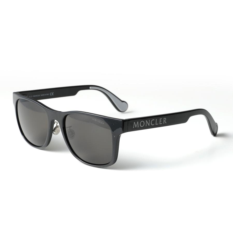 MONCLER モンクレール サングラス ML0163K メンズ スクエア ロゴ めがね 眼鏡 アイウェア UVカット カラー2色｜s-musee｜02