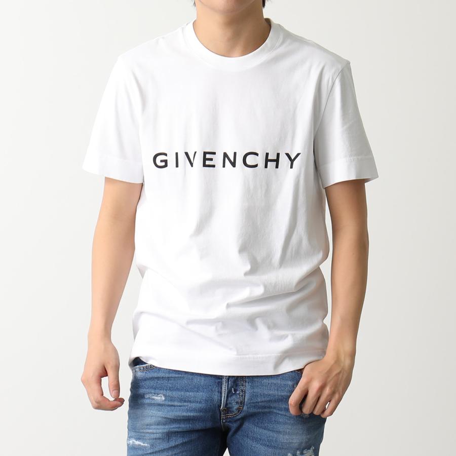 GIVENCHY ジバンシィ 半袖Tシャツ BM716G3YAC メンズ ロゴ ロゴT コットン スリムフィット クルーネック カラー2色｜s-musee｜02