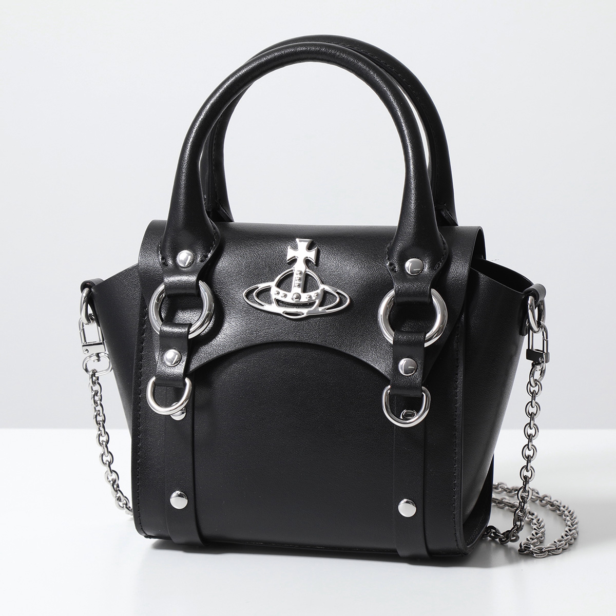 Vivienne Westwood ヴィヴィアンウエストウッド ショルダーバッグ BETTY MINI ベティ 42010085 L003T レディース レザー ミニハンドバッグ チェーン N401｜s-musee｜02