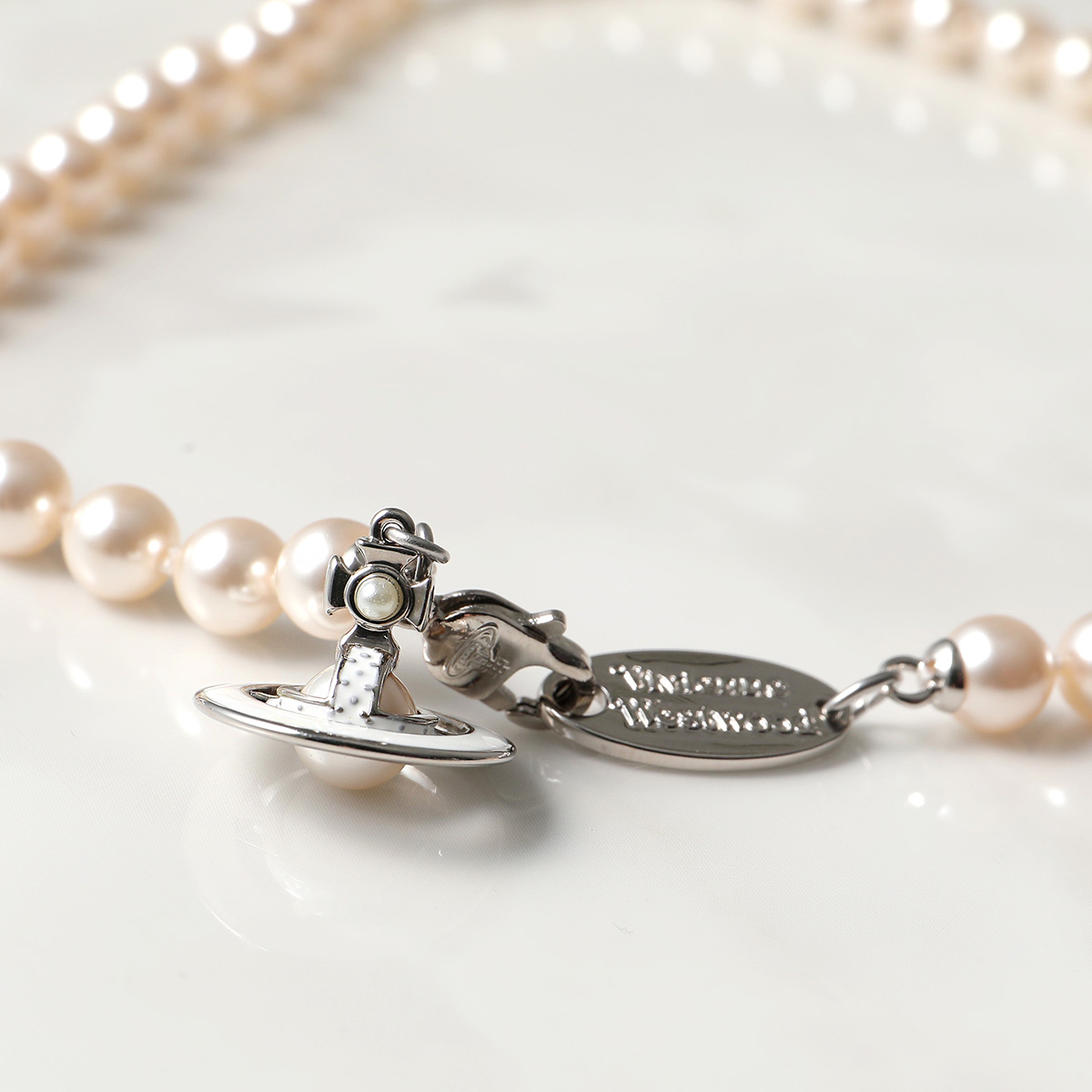 Vivienne Westwood ヴィヴィアンウエストウッド ネックレス SIMONETTA PEARL 63010085 レディース 立体オーブ パール チョーカー アクセサリー カラー4色｜s-musee｜02