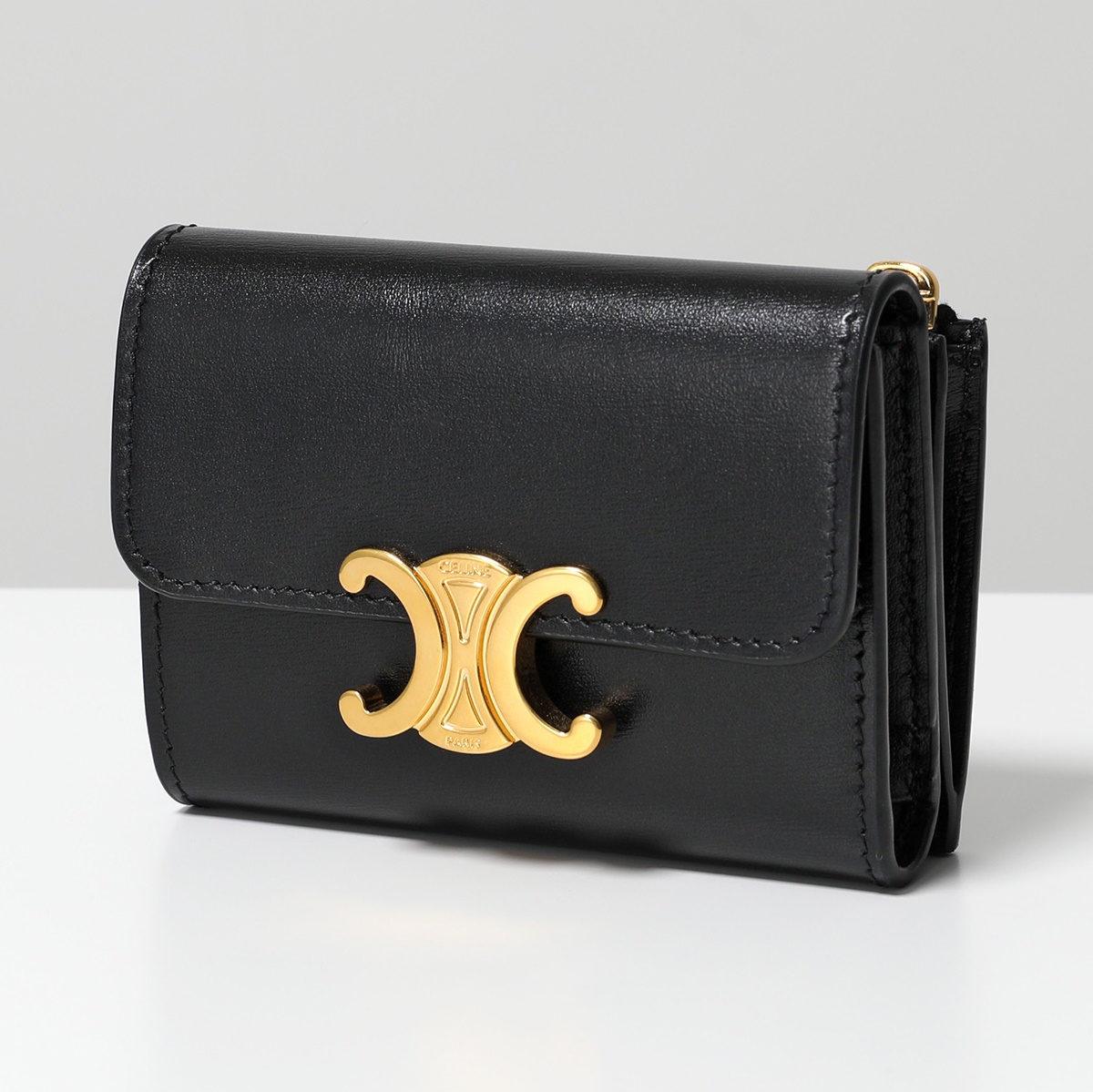 CELINE セリーヌ 三つ折り財布 Compact Wallet With Coin 10I653DPV