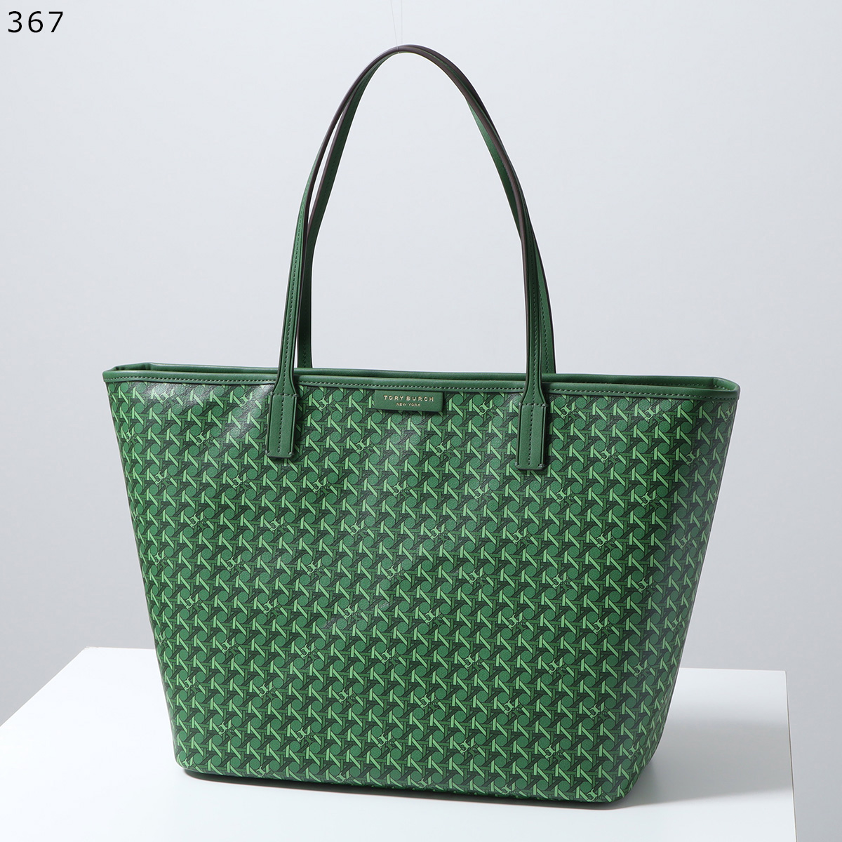 TORY BURCH トリーバーチ エマールソン レザー トートバック グリーン TORY BURCH（トリーバーチ） トートバッグ EVER READY エバーレディー