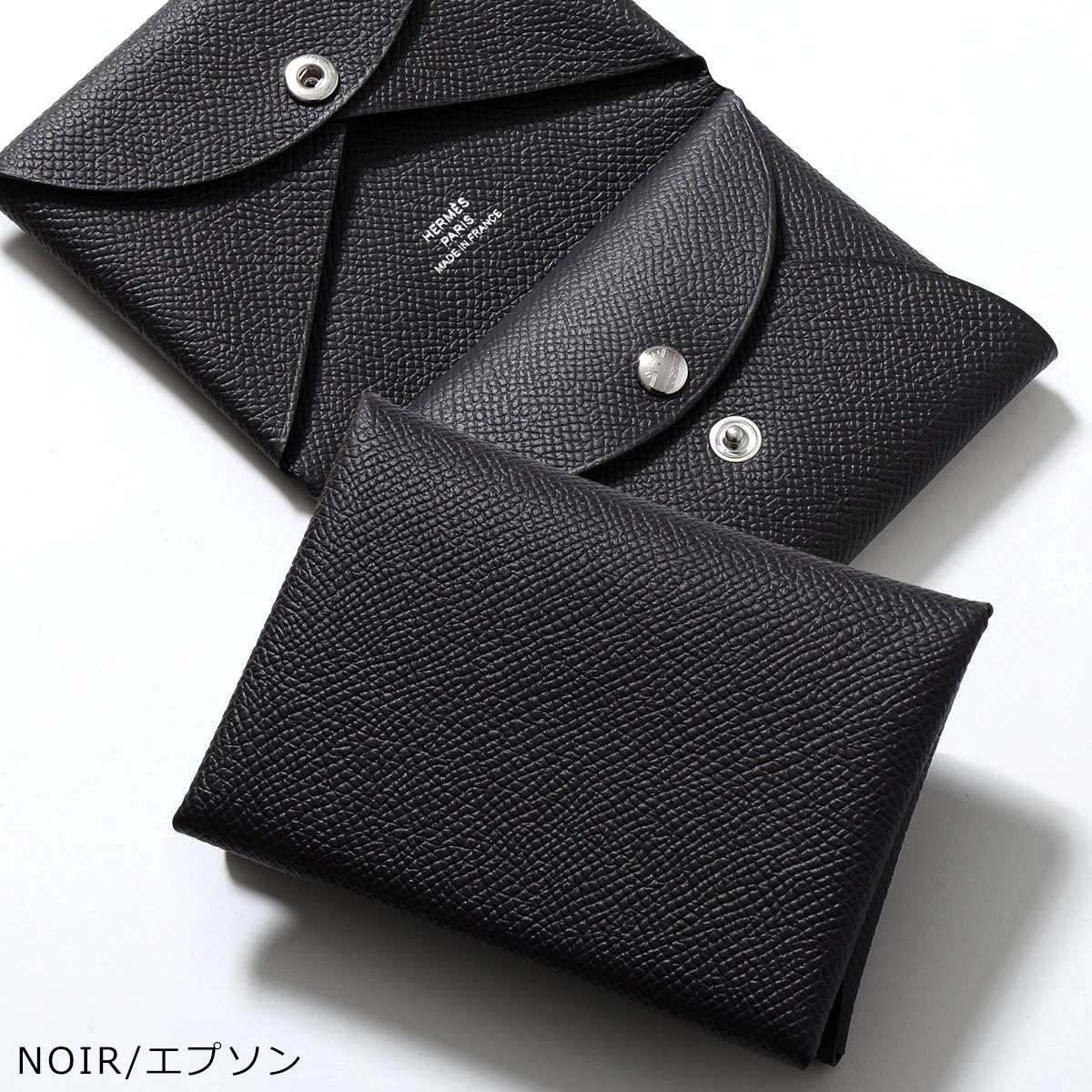 HERMES エルメス コインケース カルヴィデュオ CALVI DUO エプソン H083035CK H082977CK H085238CK メンズ レザー カードケース ミニ財布 SV カラー13色の画像