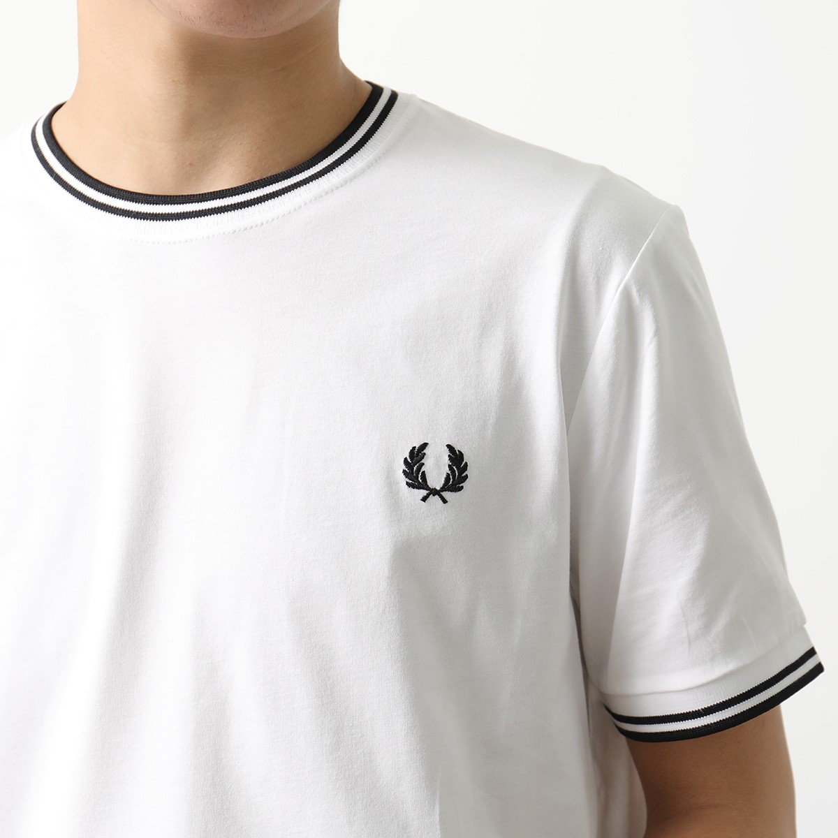 FRED PERRY Tシャツ TWIN TIPPED T-SHIRT M1588 メンズ クルーネ...
