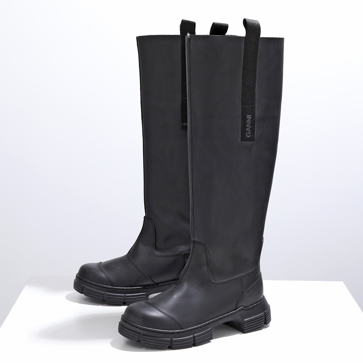 GANNI ガニー ロングブーツ Recycled Rubber Country Boot S217...