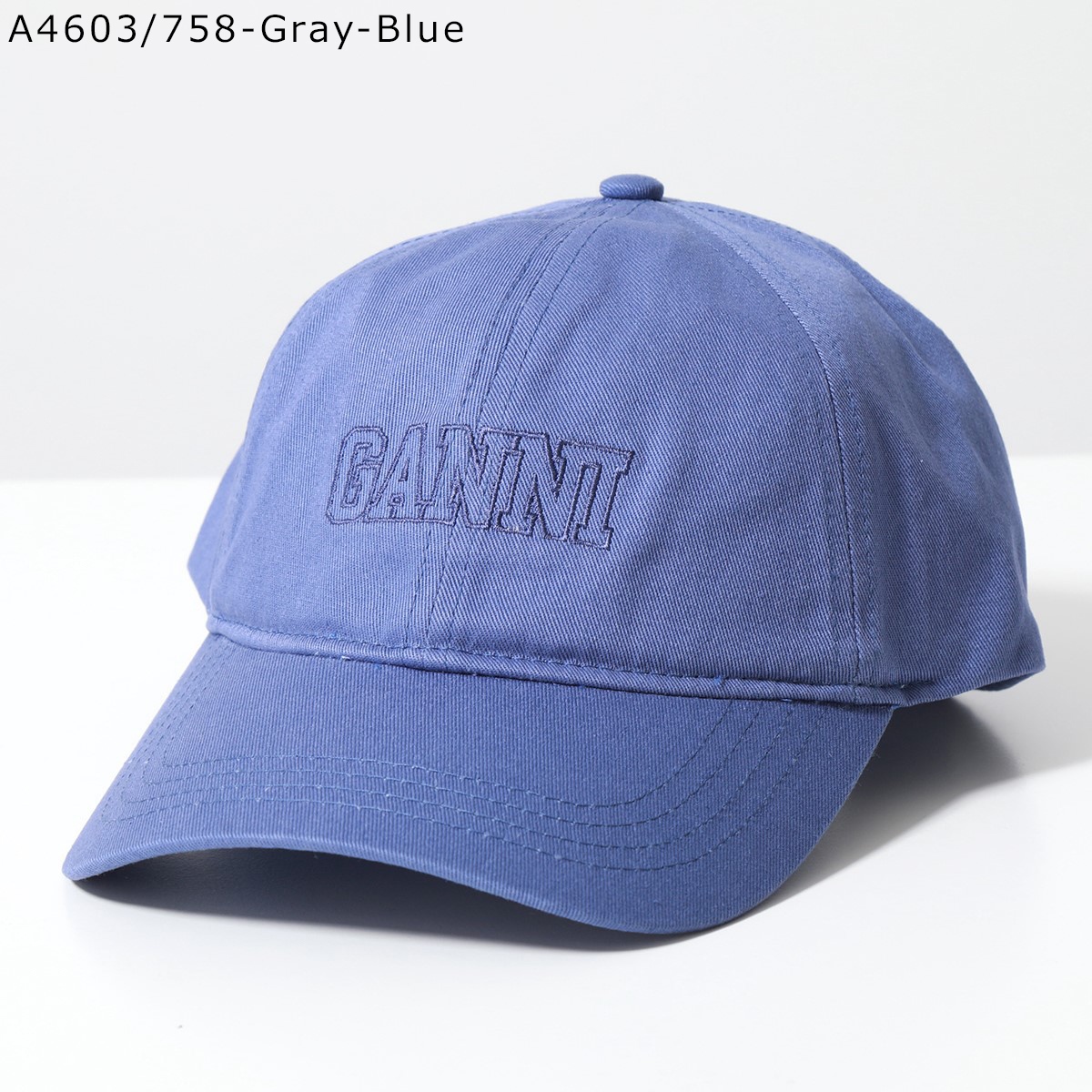 GANNI ガニー ベースボールキャップ Cap Hat A4603 5682 A5082 A4968 A5084 A5530 A5312 5890  レディース コットン ロゴ 刺繍 帽子 カラー6色