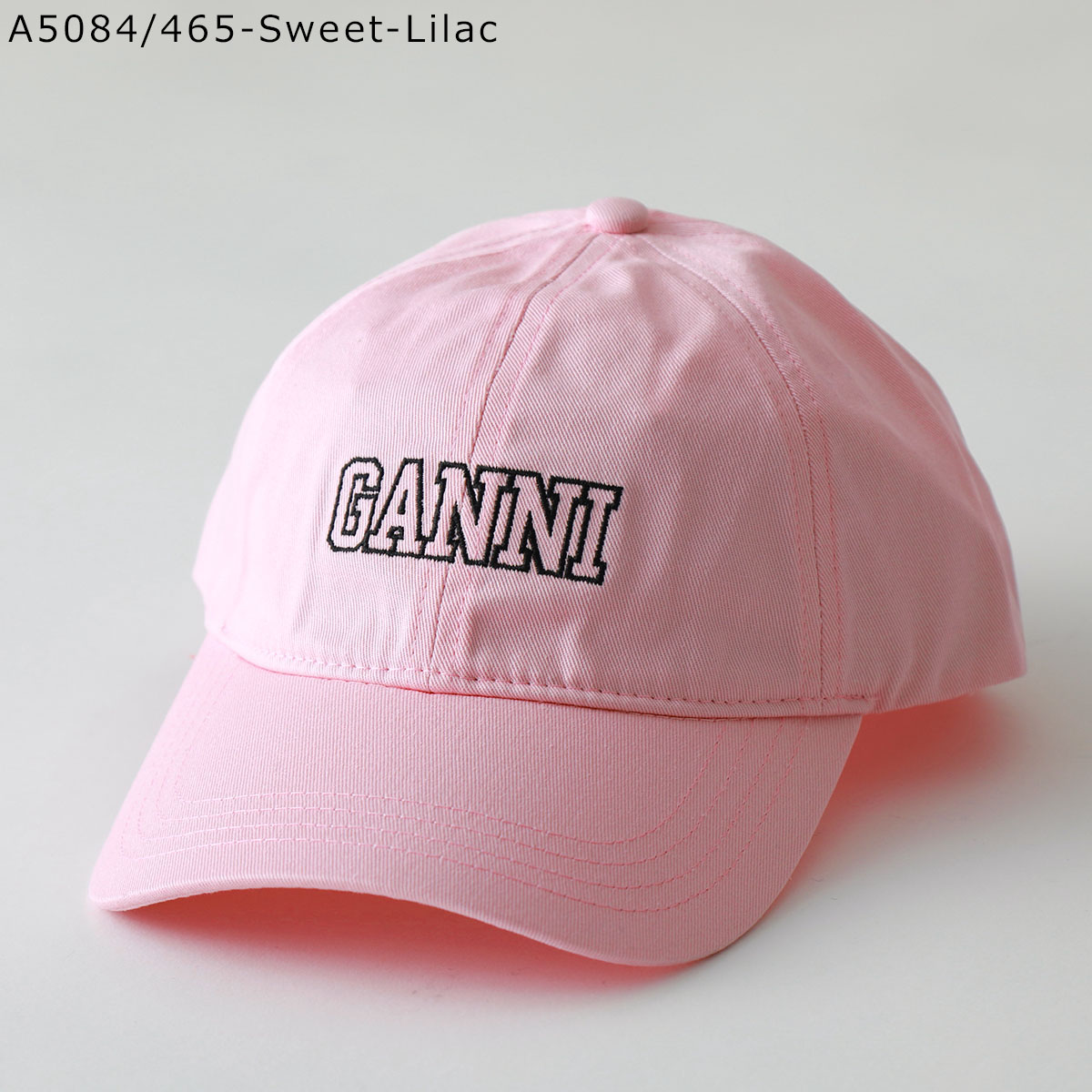 GANNI ガニー ベースボールキャップ Cap Hat A4603 5682 A5082 A4968 A5084 A5530 A5312 5890  レディース コットン ロゴ 刺繍 帽子 カラー6色
