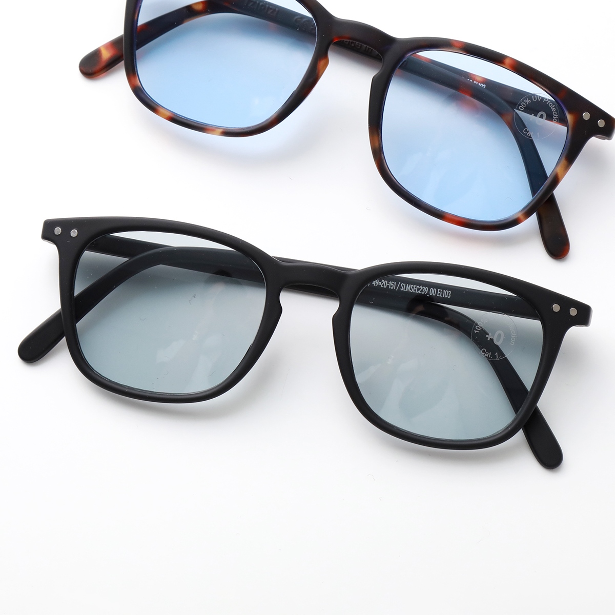 【新品未使用】izipizi  #D SUN  ブラック×ライトグレー IZIPIZI SUN LIGHT#D
