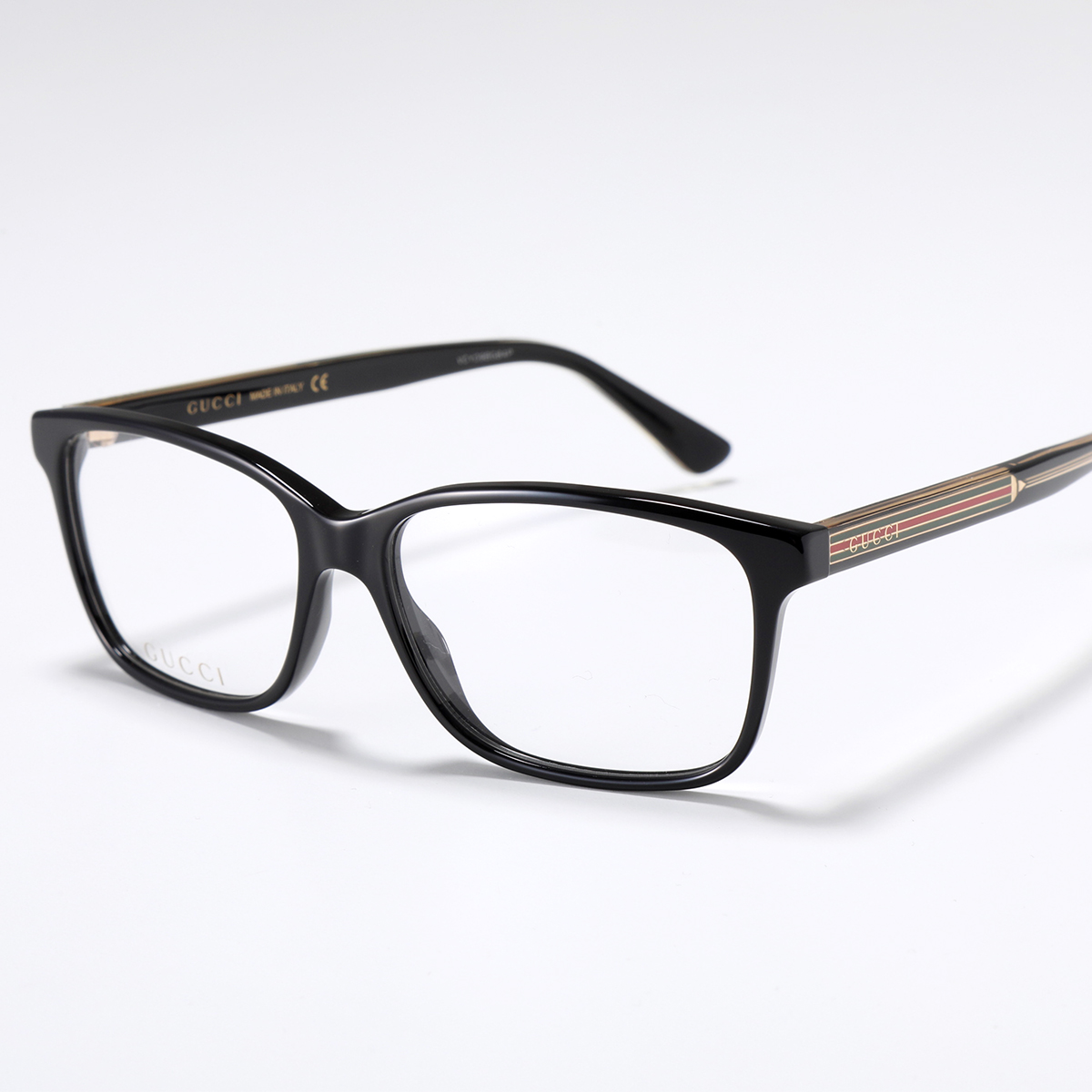 GUCCI グッチ メガネ GG0530O メンズ ウェリントン型 めがね 伊達メガネ ダテ 眼鏡 ...