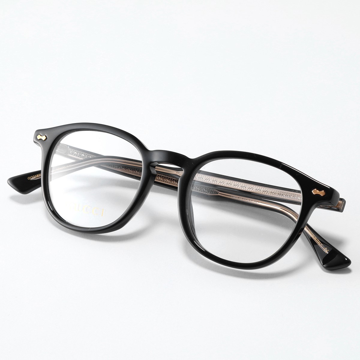 GUCCI（グッチ） メガネ GG0187O メンズ ウェリントン型 アジアン