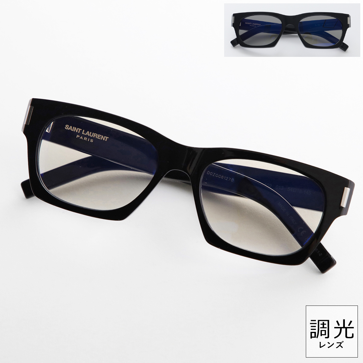 超特価激安 SL サングラス サンローラン LAURENT SAINT 402 スクエア メンズ 小物