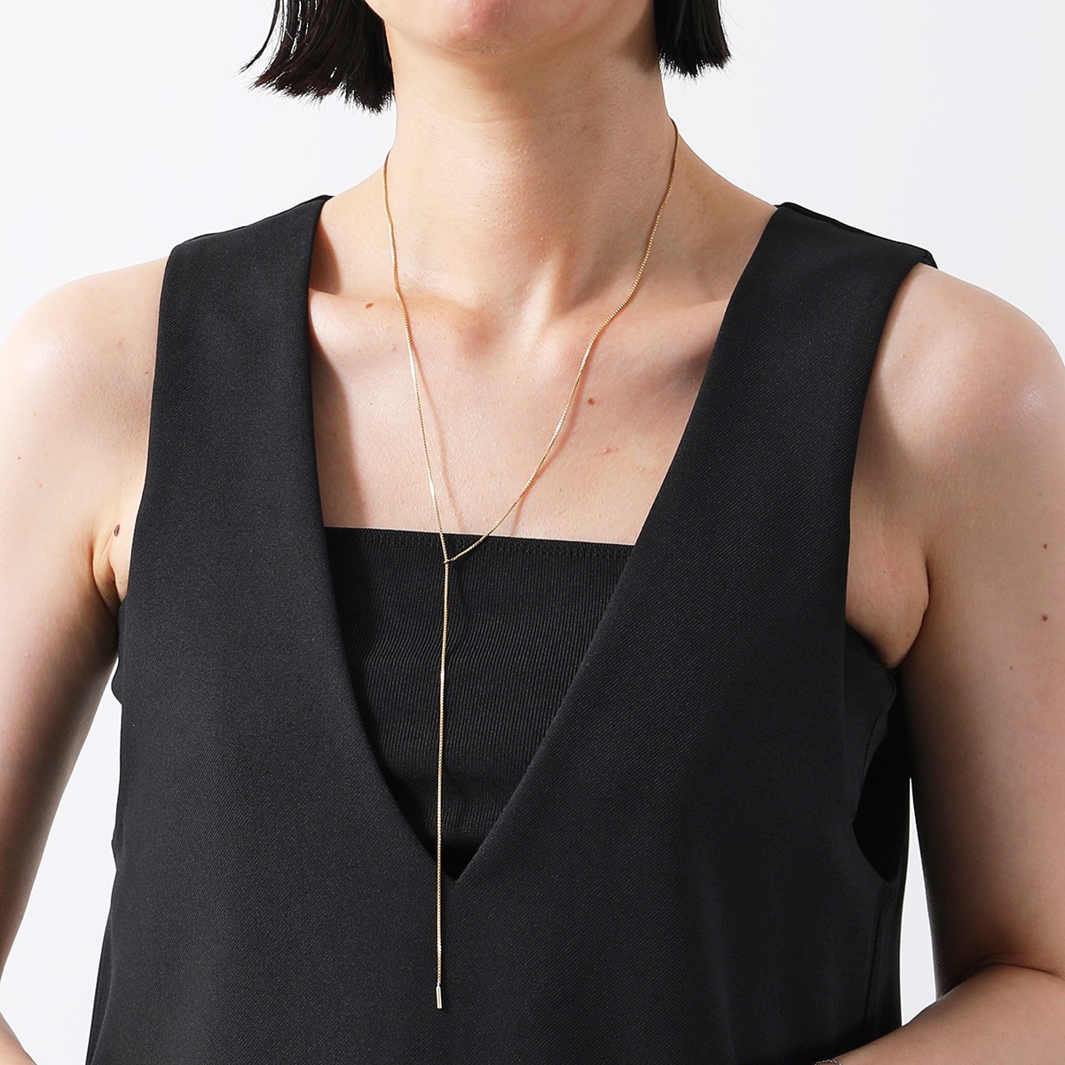 Saskia Diez サスキアディッツ ネックレス FINE NECKLACE FRINGE CUBIC NO1 レディース Y字 フリンジ  ボックスチェーン シルバー925 GOLD : 350626255 : インポートセレクトmusee - 通販 - Yahoo!ショッピング