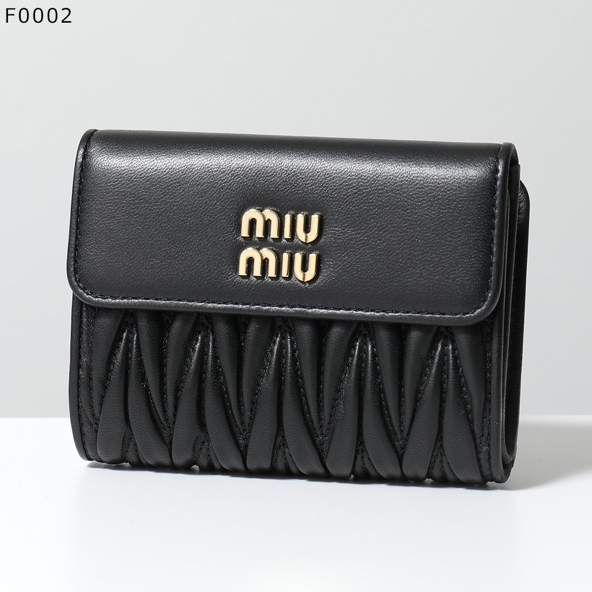 MIUMIU ミュウミュウ 二つ折り財布 MATELASSE マテラッセ 5ML002 2FPP 