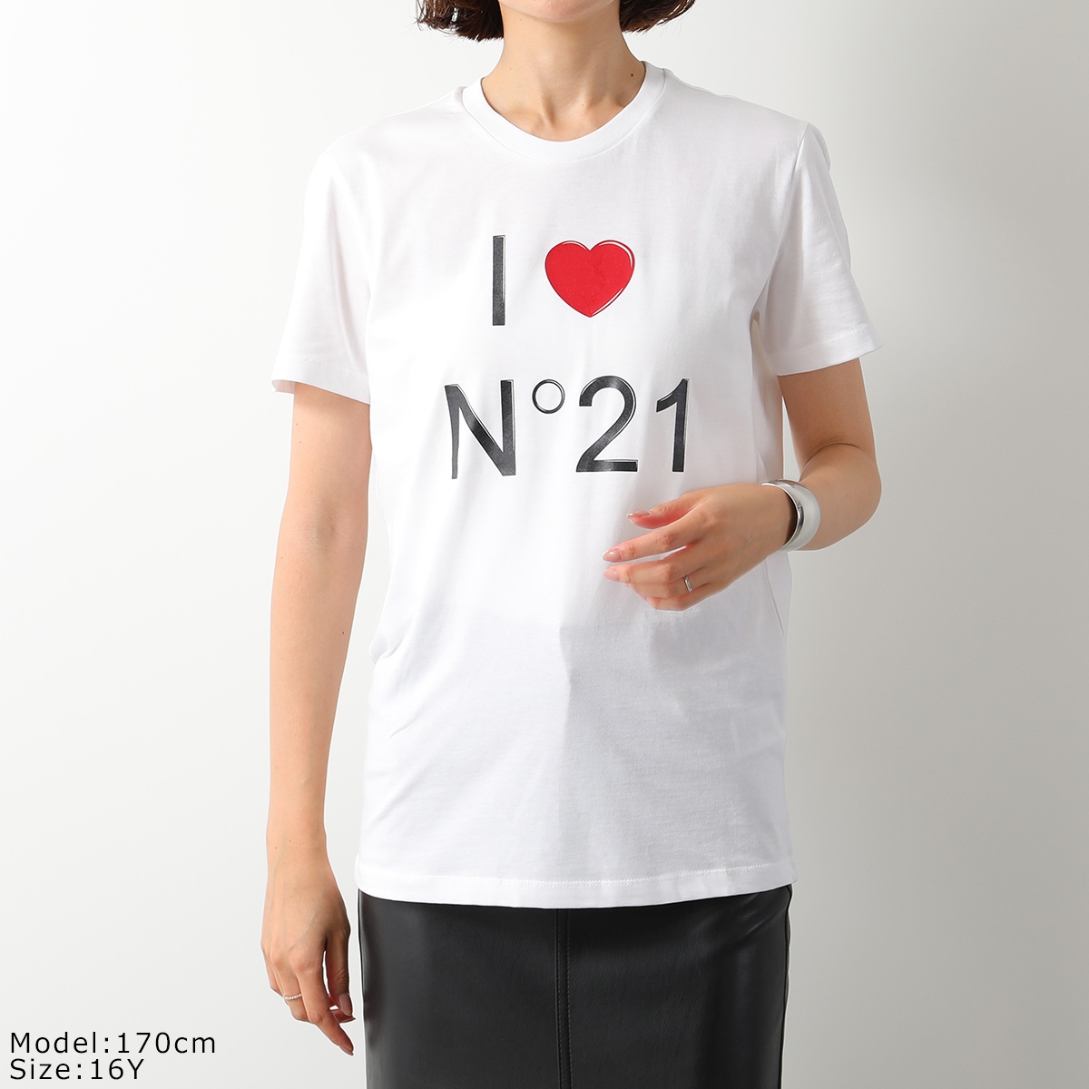 N°21 KIDS ヌメロヴェントゥーノ キッズ 半袖 Tシャツ N21754 N0153 