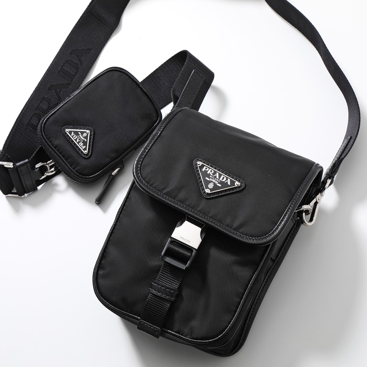 PRADA プラダ ショルダーバッグ 2VD043 2DMH メンズ クロスボディバッグ Re-Ny...