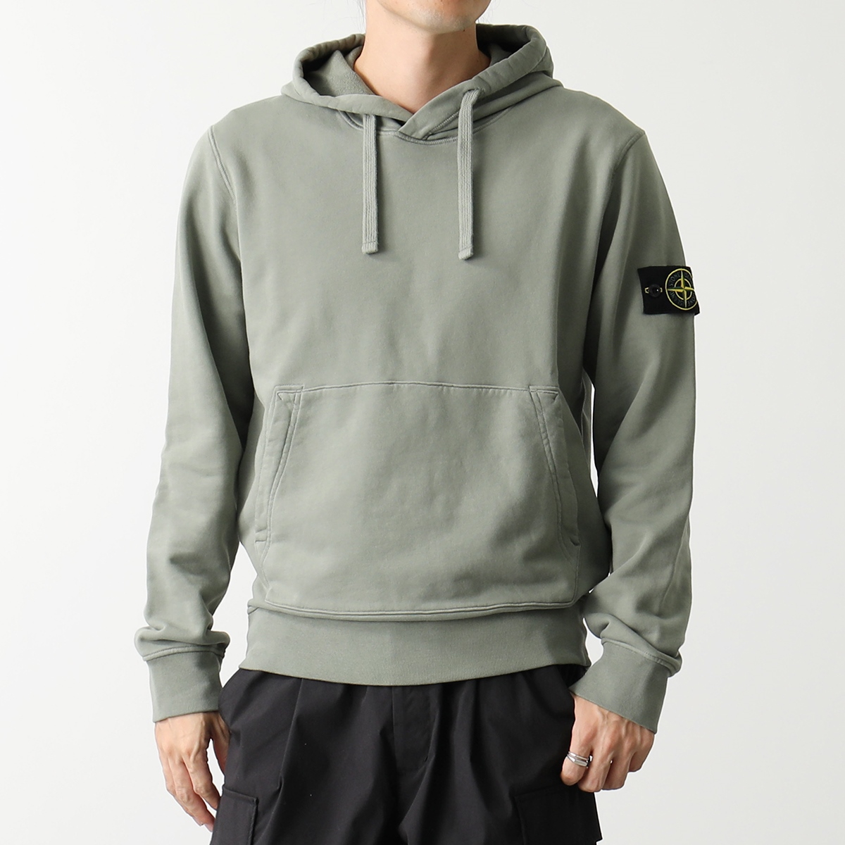 STONE ISLAND ストーンアイランド フーディー 801564151 791564151 メンズ 長袖 スウェットシャツ コットン 刺繍ロゴパッチ ガーメントダイ カラー3色｜s-musee｜04