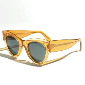 CELINE セリーヌ サングラス CL40008I レディース フォックス型 メガネ 眼鏡 ロゴ ...