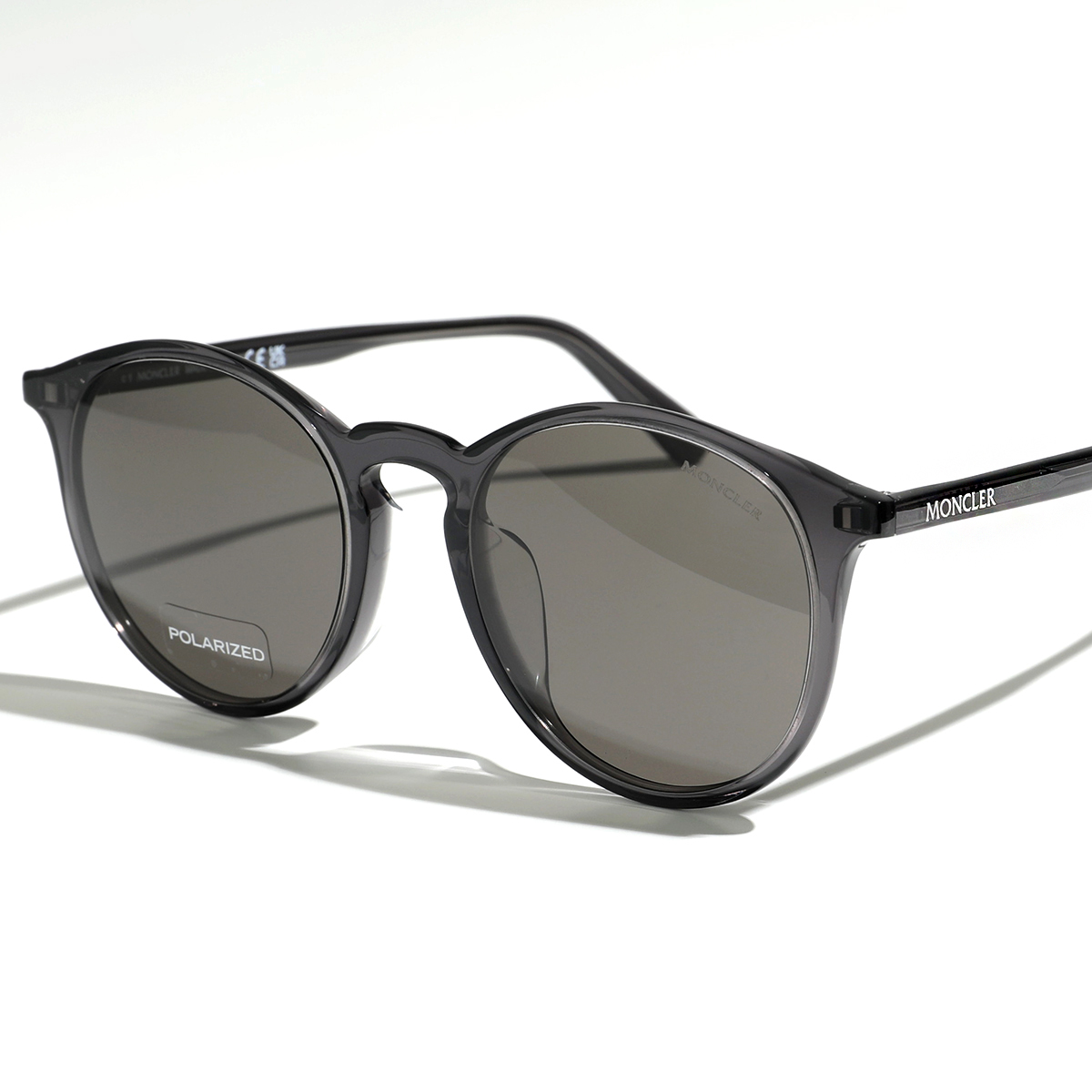 MONCLER モンクレール サングラス ML0213 メンズ ラウンド型 アジアンフィット メガネ 眼鏡 ロゴ アイウェア カラー2色