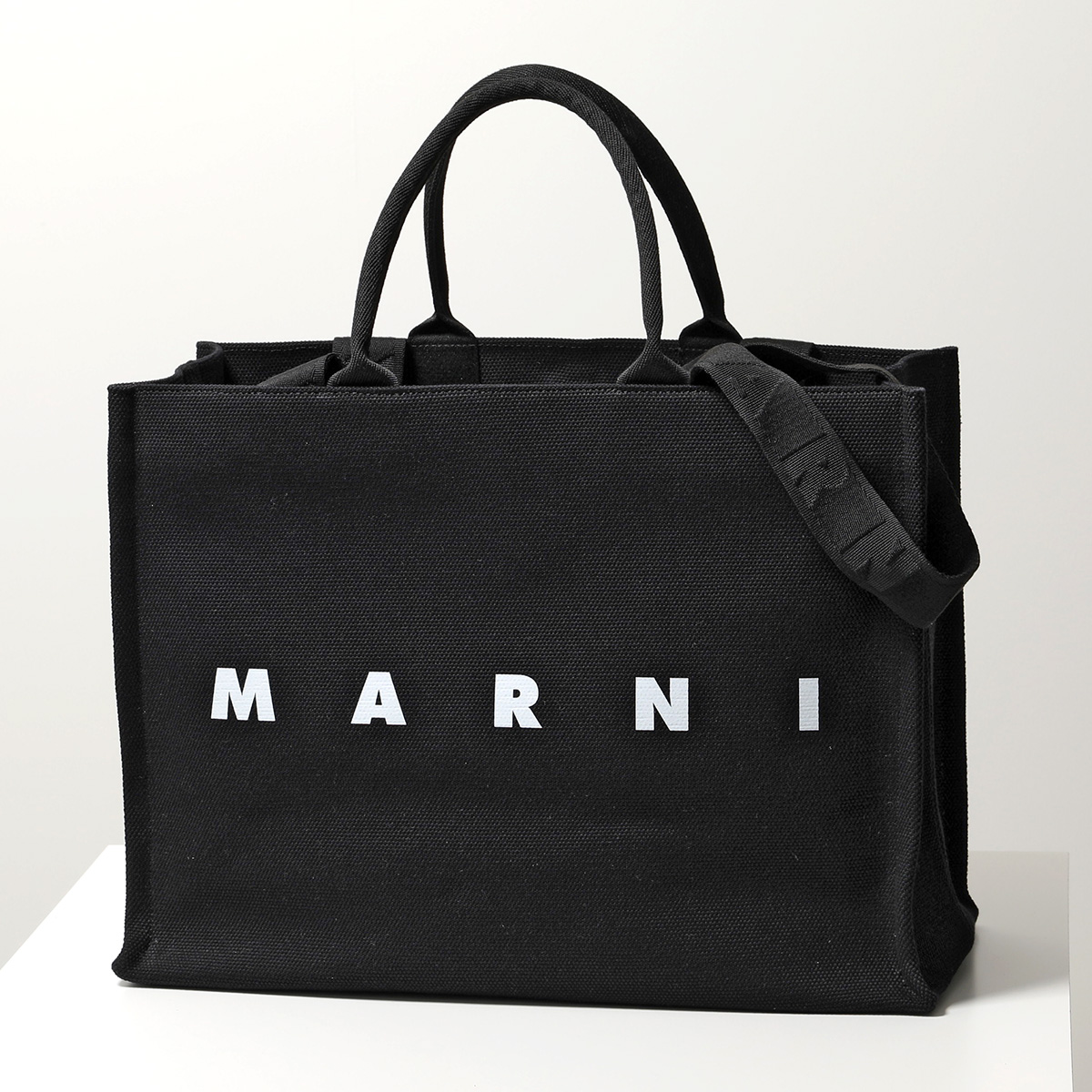 MARNI マルニ トートバッグ SHMQ0053U2 P5968 メンズ コットン ロゴ ショッピングバッグ 鞄 カラー2色｜s-musee｜02