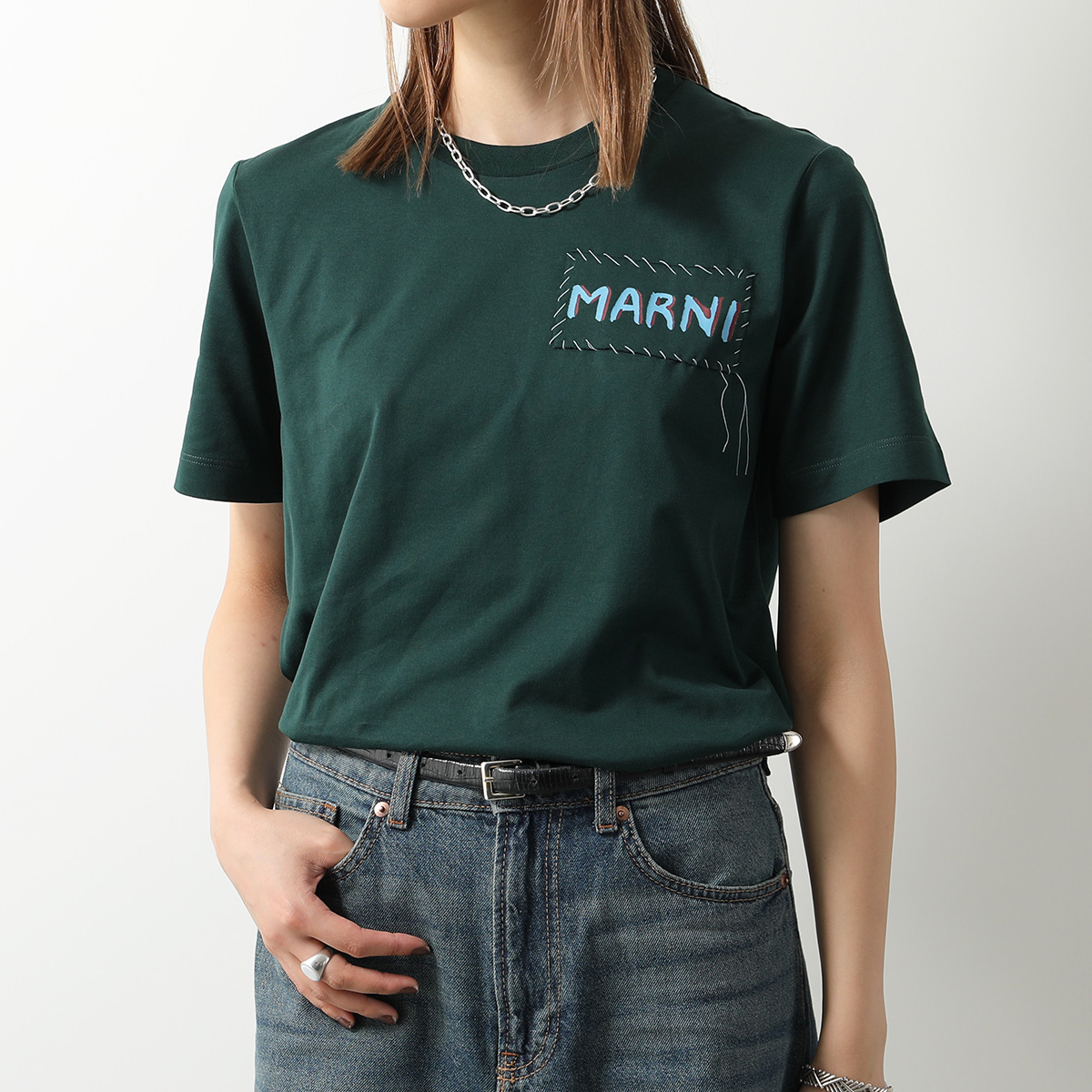 MARNI マルニ 半袖Tシャツ HUMU0198X0 UTC017 レディース コットン