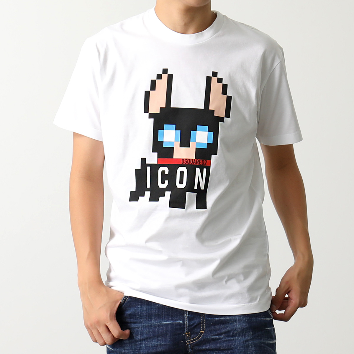 DSQUARED2 ディースクエアード 半袖 Tシャツ S79GC0073 S23009 メンズ ICON アイコン ciro シプロ コットン  ロゴT クルーネック カラー2色