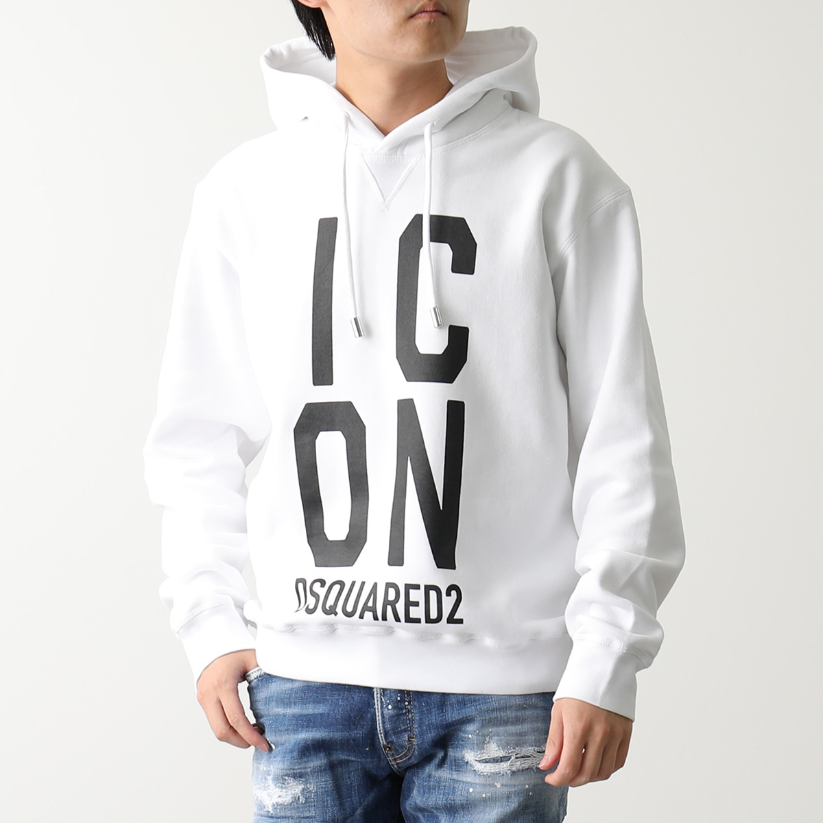 DSQUARED2 ディースクエアード パーカー ICON SQUARED COOL HOODIE S79GU0108 S25516 メンズ ロゴ プルオーバー スウェット カラー2色｜s-musee｜03