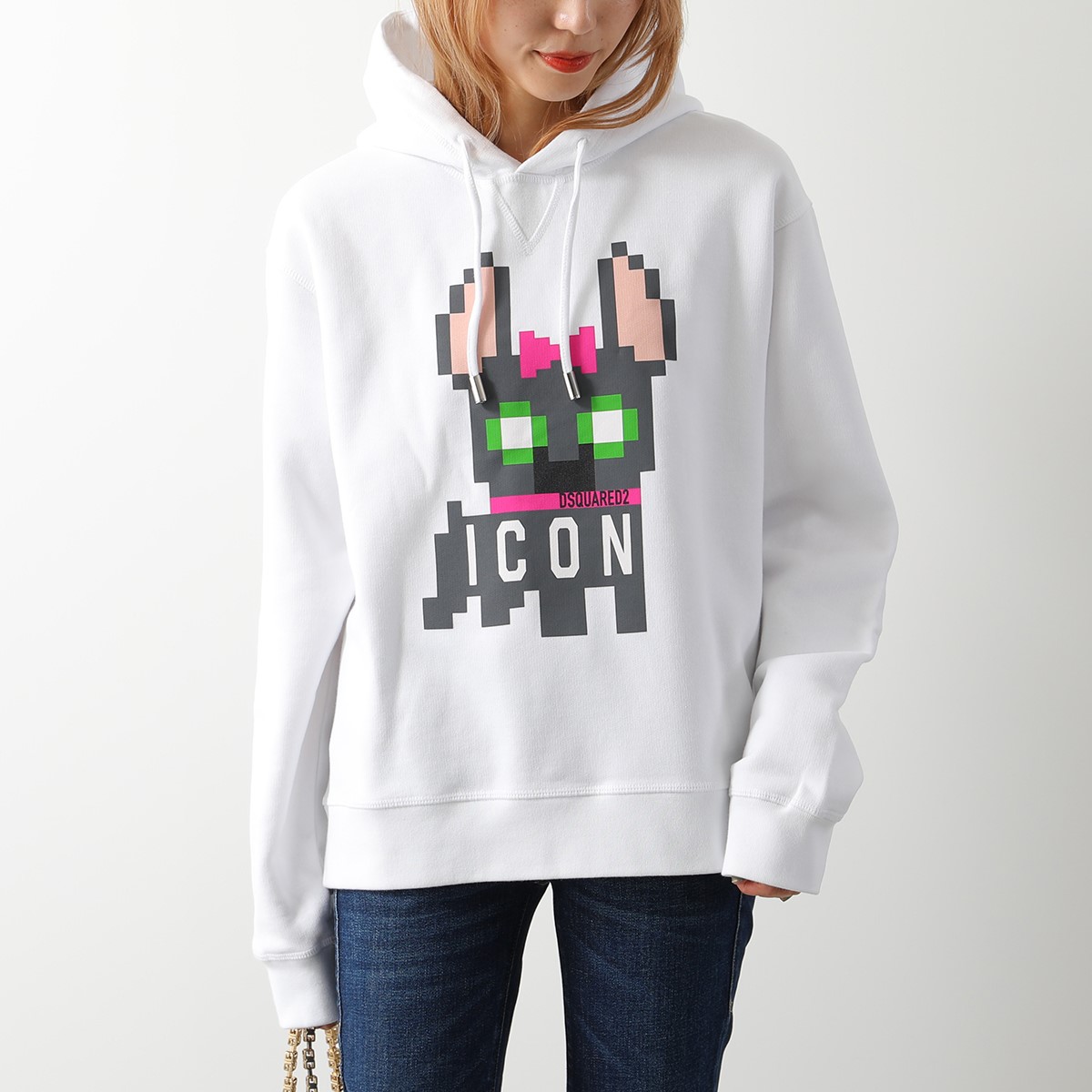 DSQUARED2 ディースクエアード パーカー ICON HILDE COOL HOODIE S80GU0095 S25516 レディース プルオーバー スウェット カラー2色｜s-musee｜02