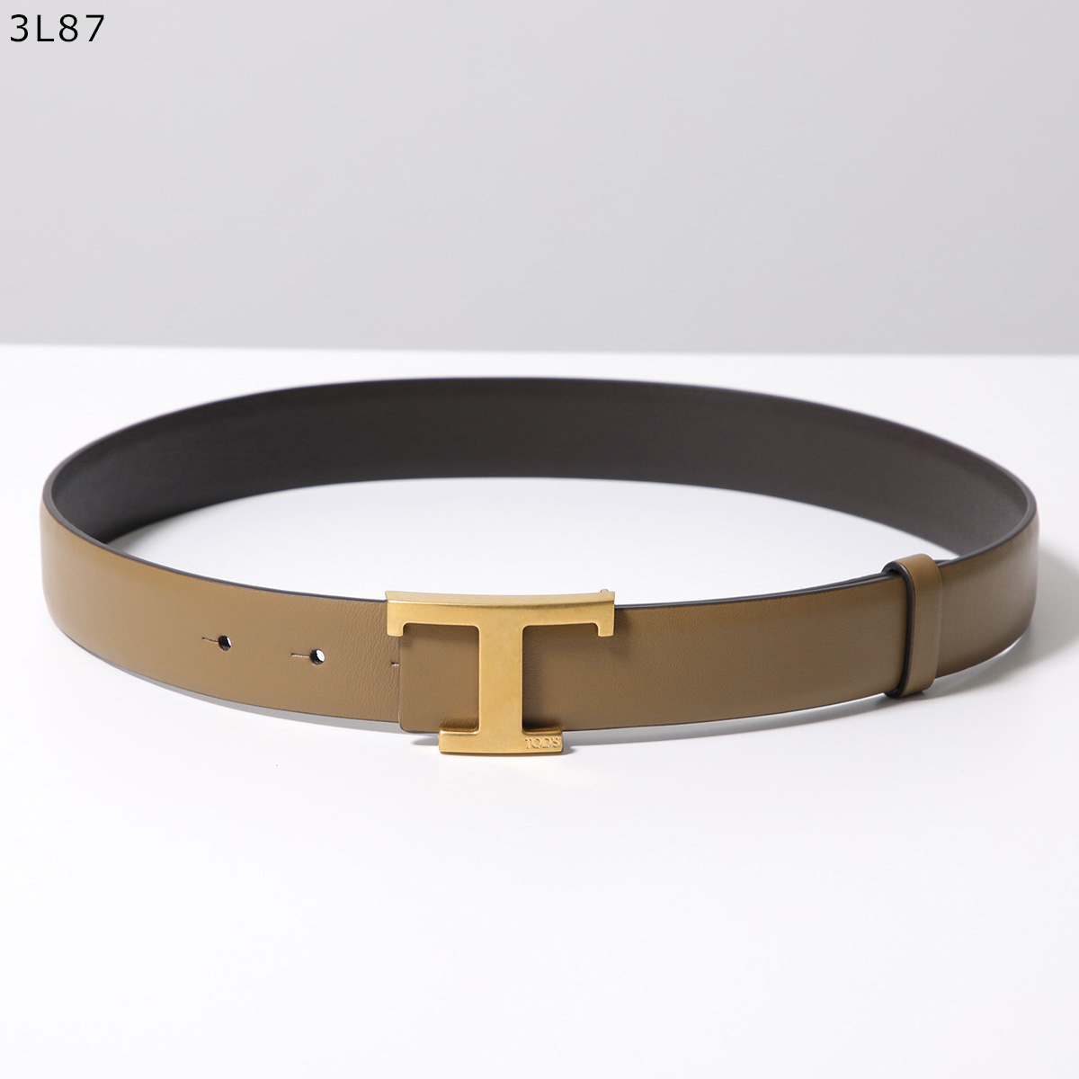 TOD’S ベルト T Timeless XCWTSB10100 Man マルチカラー T タイムレス レザー リバーシブル ベルト