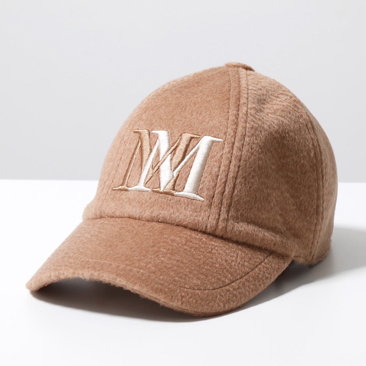 MAX MARA マックスマーラ ベースボールキャップ BALOCCO レディース 刺繍ロゴ キャメルヘア 帽子 カラー2色｜s-musee｜02