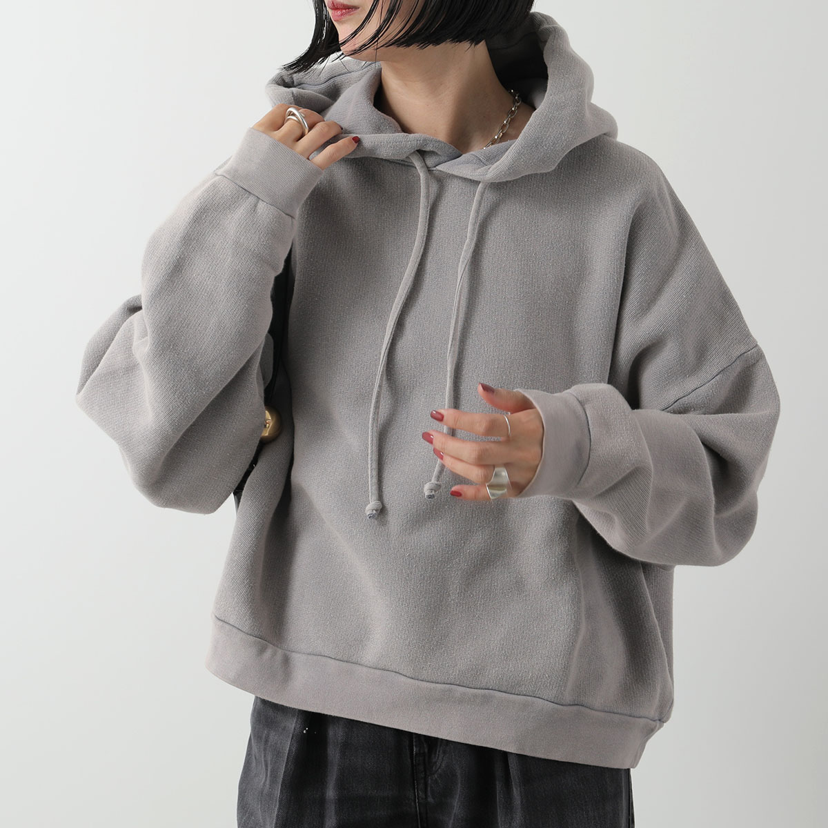 Acne Studios グレー パーカー　ＸＬ　アクネ Acne Studios ロゴ パーカー | グレー | FARFETCH JP