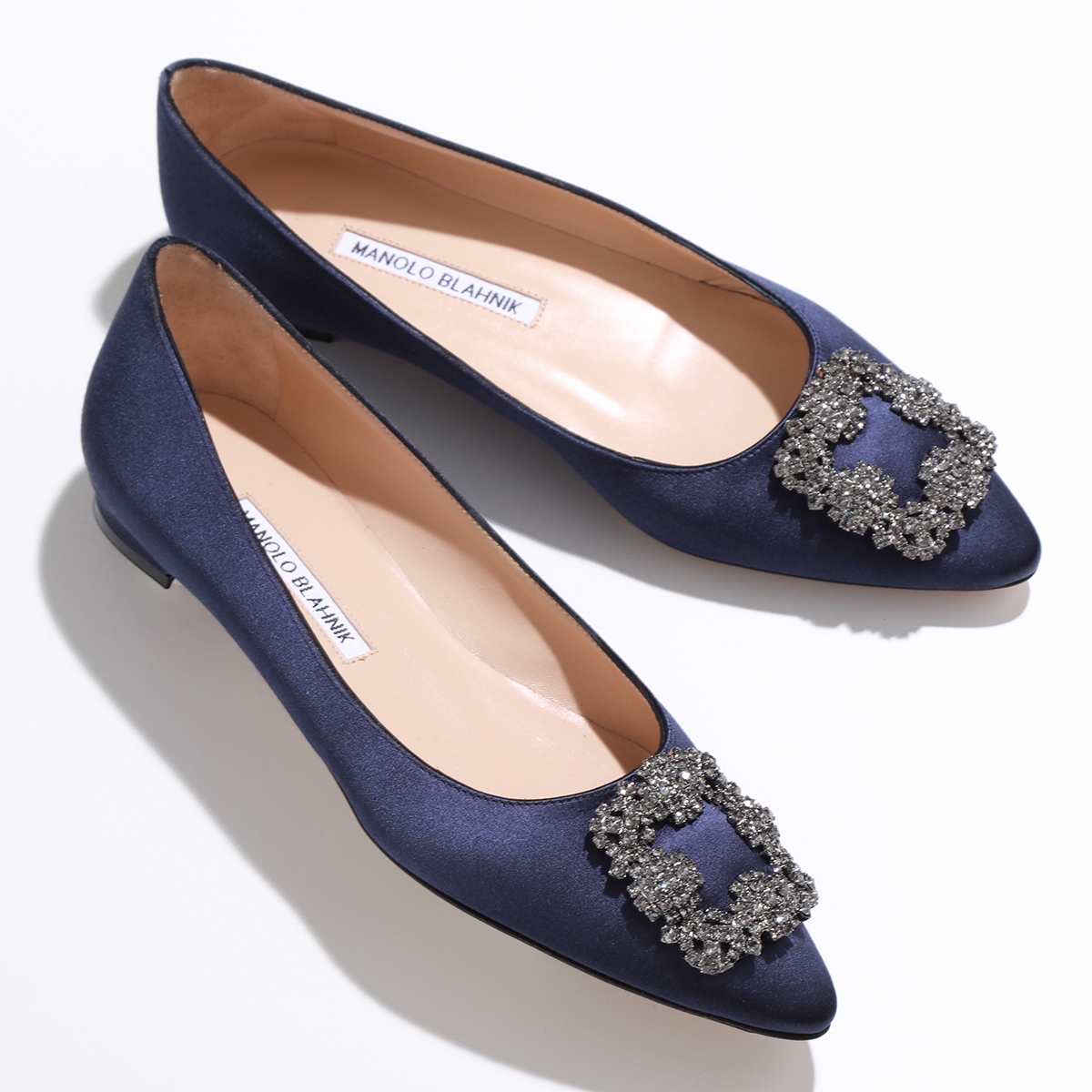 MANOLO BLAHNIK マノロブラニク パンプス HANGISIFLAT FMC CLC SATIN 010 ハンギシフラット サテン 9XX-0348 9XX-0347 レディース 靴 カラー4色｜s-musee｜02