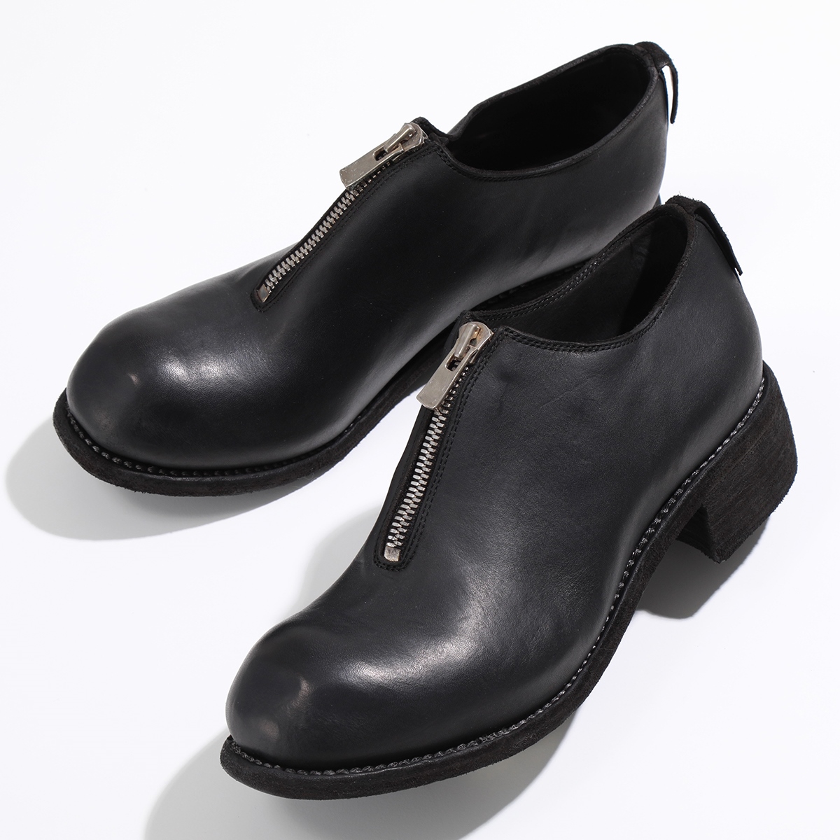GUIDI（グイディ） レザーシューズ PL0FZ メンズ フロントジップ