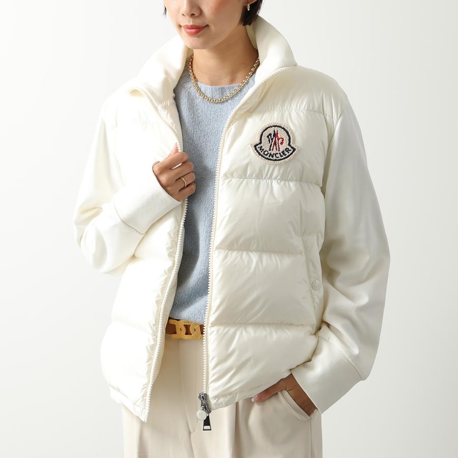 MONCLER モンクレール ブルゾン MAGLIA APERTA CON ZI アペルタ 8G00014 89A2Y レディース ダウン切替 ナイロン×スウェット カラー2色｜s-musee｜02