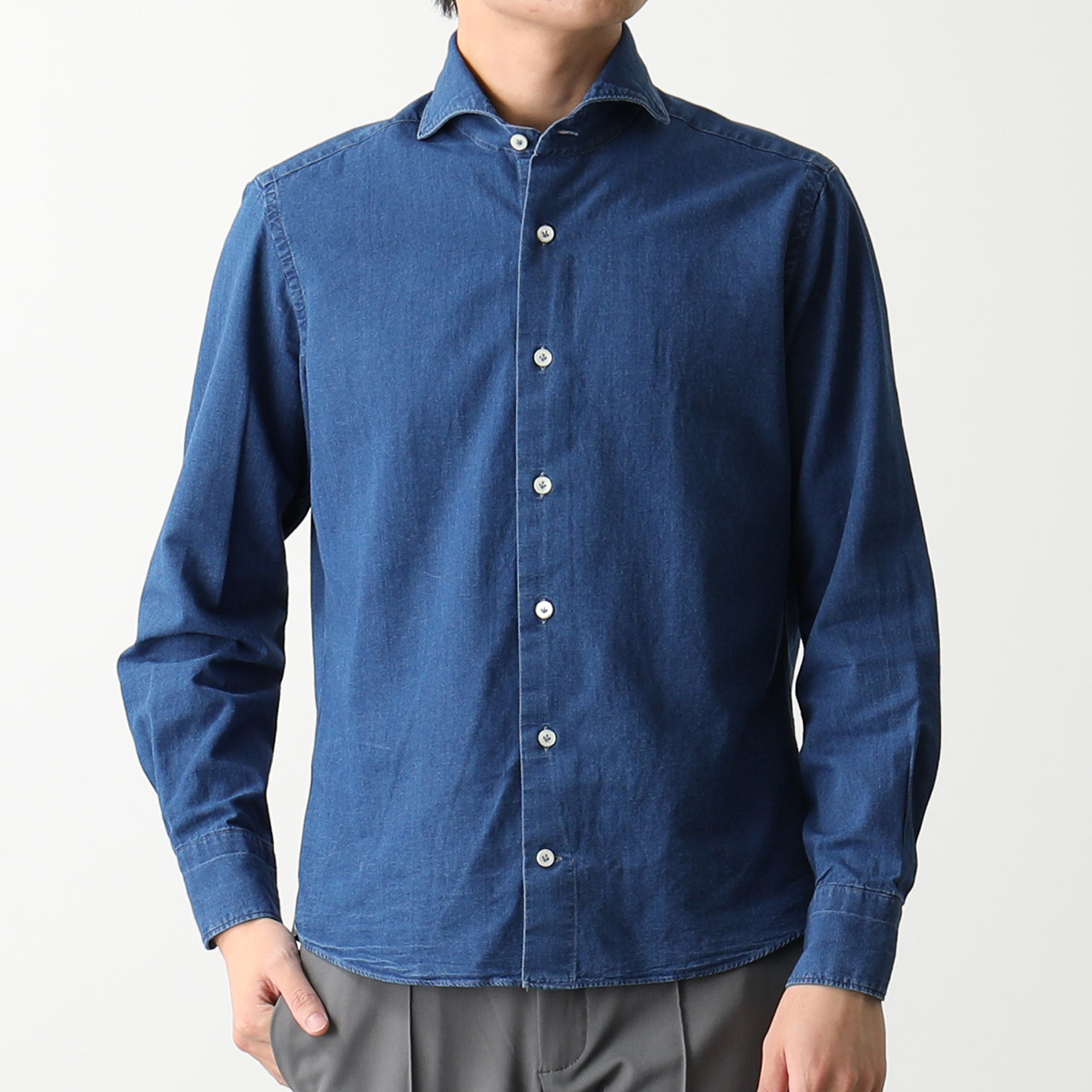 Giannetto　VINCI FIT　ブロード　16/41　イタリア製 GIANNETTO（ジャンネット） シャツ VINCI FIT ヴィンチフィット 32345