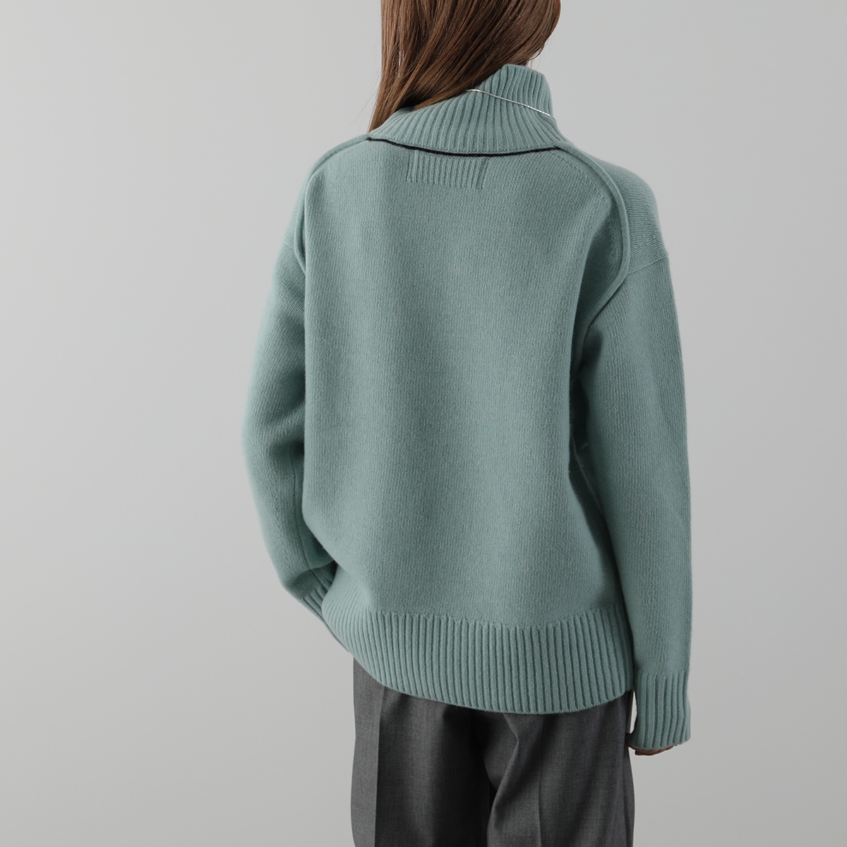 IHATOV イーハトーブ セーター Wool cashemere stand neck sweater IH12-23AW-96406 レディース タートルネック ウール カシミヤ混 ニット カラー3色｜s-musee｜03