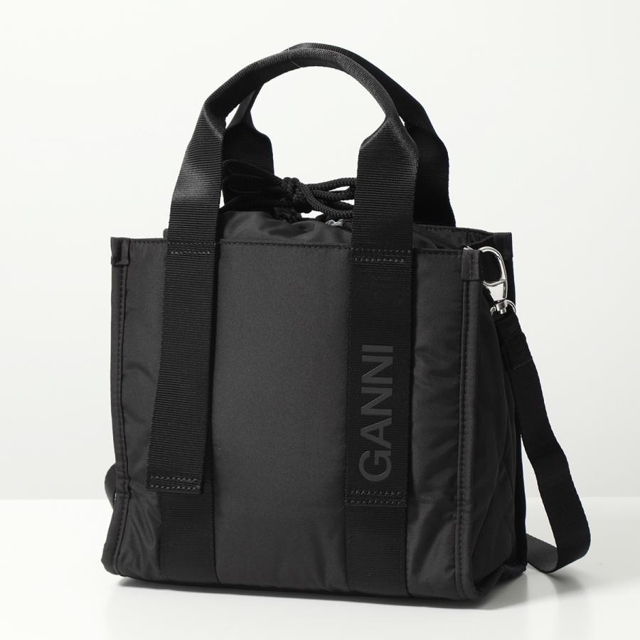 GANNI ガニー トートバッグ Recycled tech Small Tote A4955 A4918 レディース ハンドバッグ ショルダーバッグ レオパード ロゴ 鞄 カラー2色｜s-musee｜03