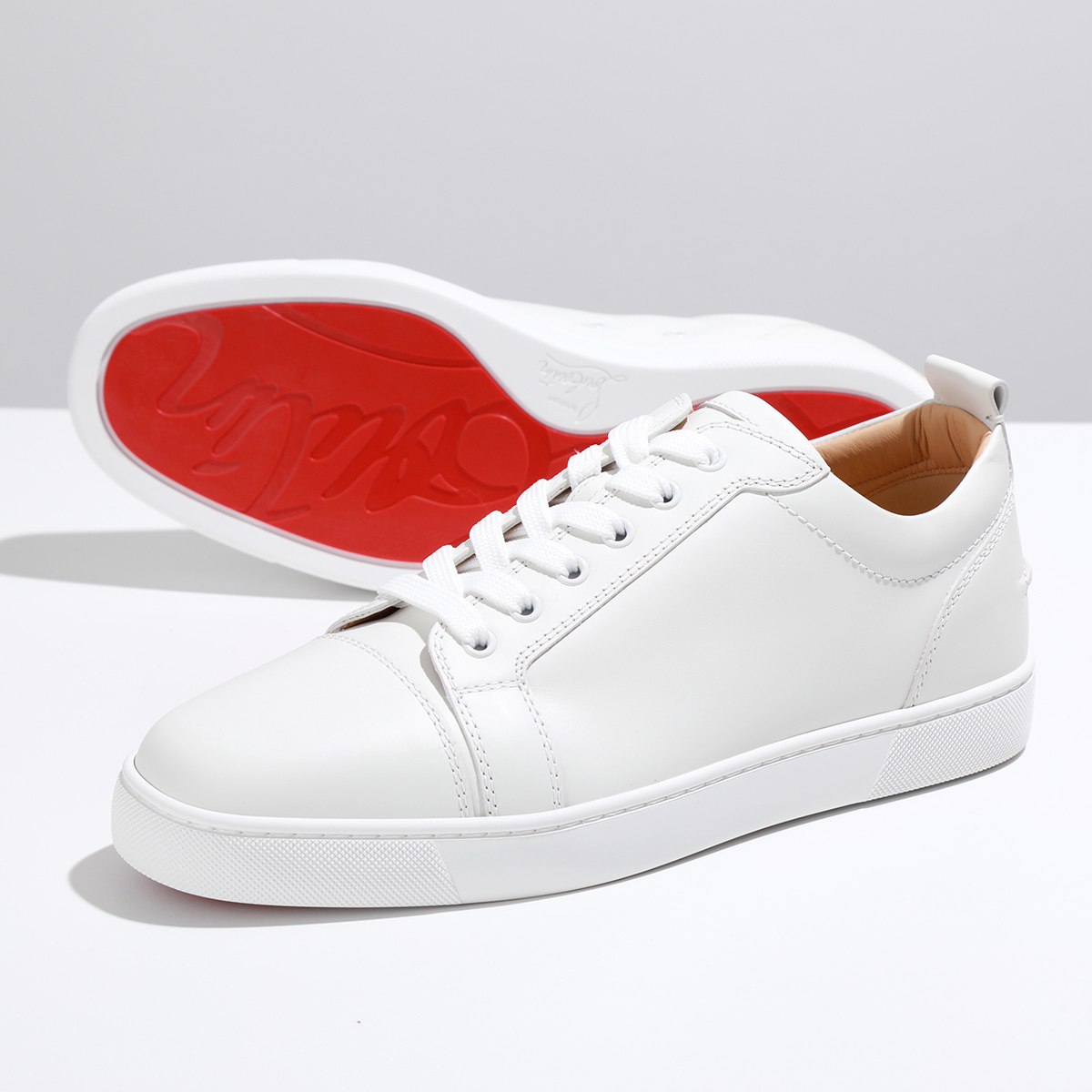 Christian Louboutin クリスチャンルブタン スニーカー LOUIS JUNIOR ルイスジュニア 1130548 メンズ レザー  シューズ ローカット 靴 WH01/WHITE