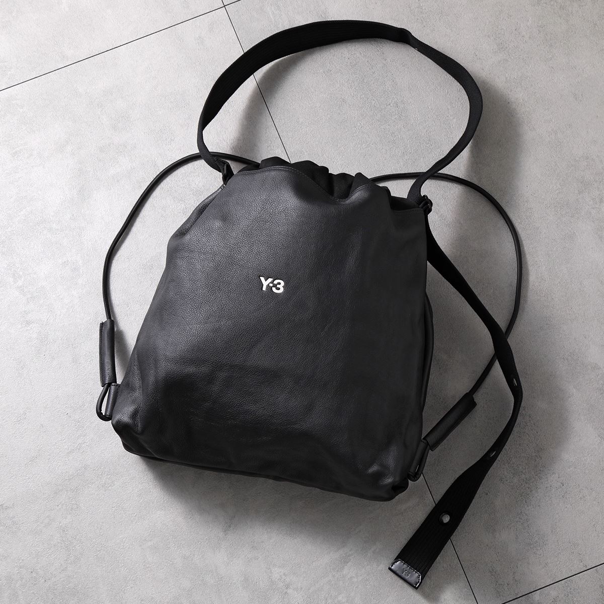 Y-3 ワイスリー トートバッグ LUX GYM BAG ジム バッグ IJ9876 IJ9877 メンズ バックパック レザー ロゴ 鞄 カラー2色｜s-musee｜03