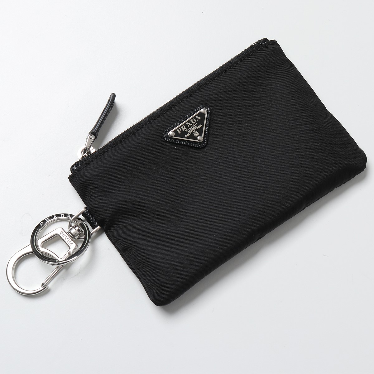 超美品！PRADA ブラック ケース　キーリング付き 楽天市場】PRADA プラダ キーリング付きメタルロゴ 6連キーケースパス