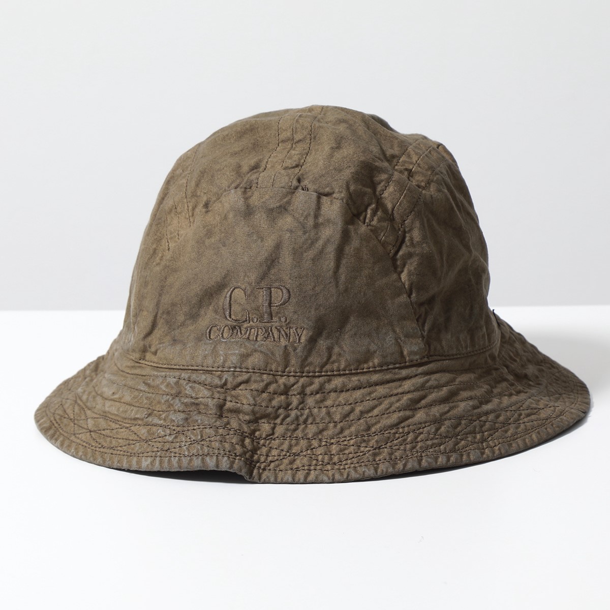 C.P.COMPANY シーピーカンパニー バケットハット Ba-Tic Bucket Hat 15CMAC259A 006237G メンズ ロゴ 刺繍 コットン 帽子 カラー2色｜s-musee｜02