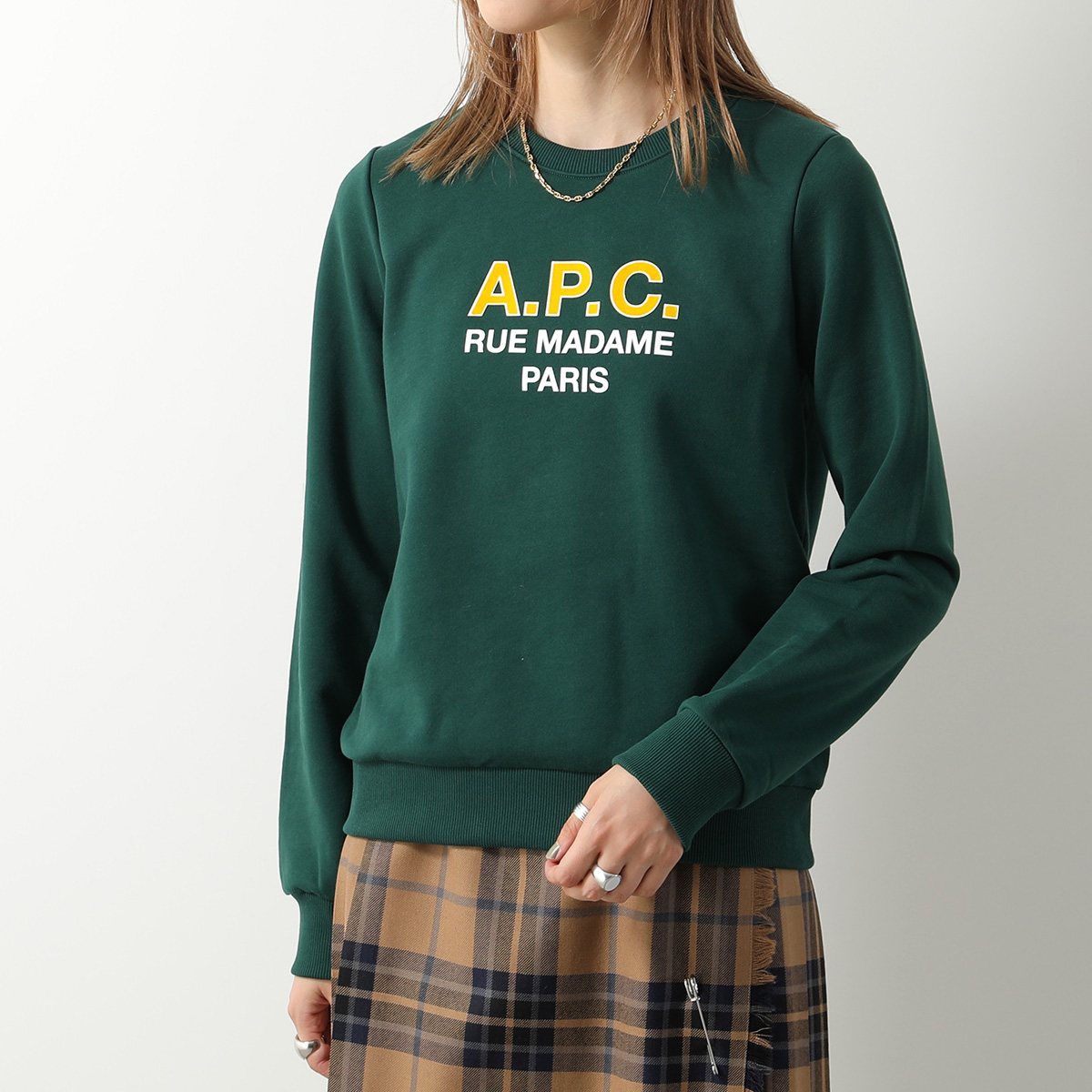 APC A.P.C. アーペーセー スウェットシャツ SWEAT APC MADAME COEZD ...