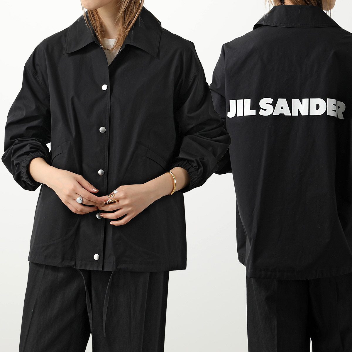 JIL SANDER ジルサンダー ジャケット J04AM0001 J45063 レディース 撥水 ブルゾン コットン ロゴ カラー2色