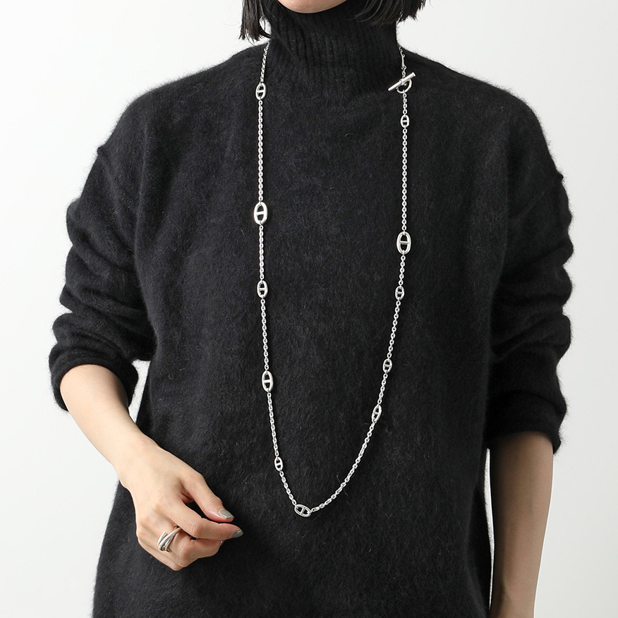 HERMES エルメス ロングネックレス ファランドール Farandole Long Necklace 120cm H104568B シェーヌダンクル  シルバー silver925 SV : 351017504 : インポートセレクトmusee - 通販 - Yahoo!ショッピング