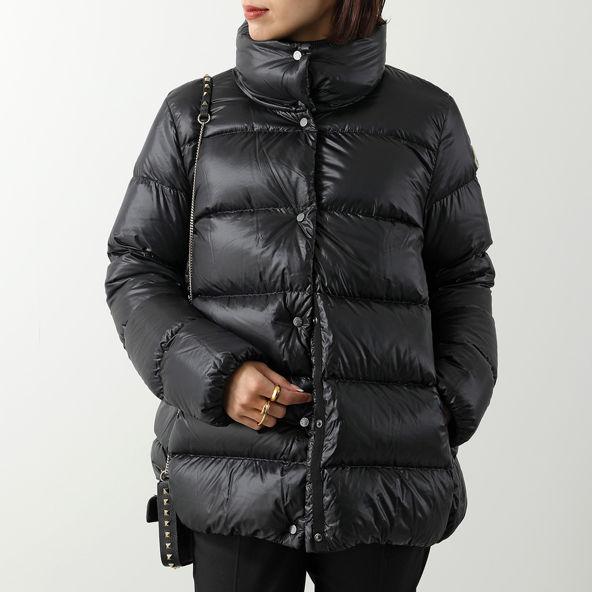 MONCLER モンクレール ダウンジャケット COCHEVIS コシェビ 1A00144 595ZZ レディース ナイロン スタンドカラー  アイコンパッチ カラー2色