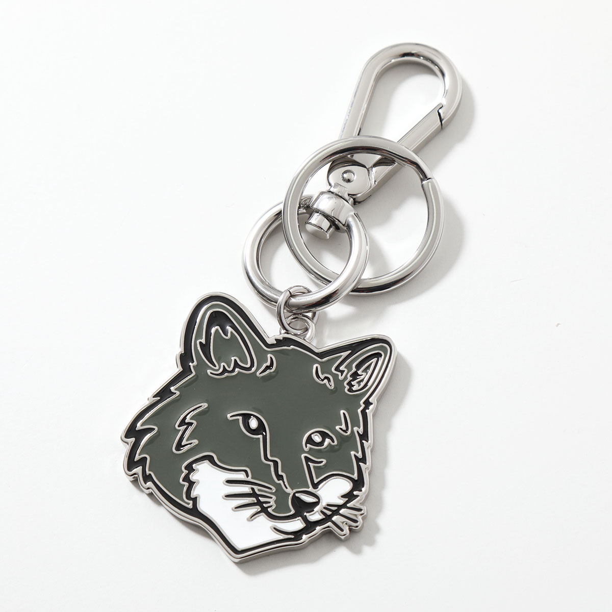 MAISON KITSUNE メゾンキツネ キーリング FOX HEAD METAL KEYRING ボールド フォックスヘッド メタル LM06904AM1002 レディース カラー2色｜s-musee｜02