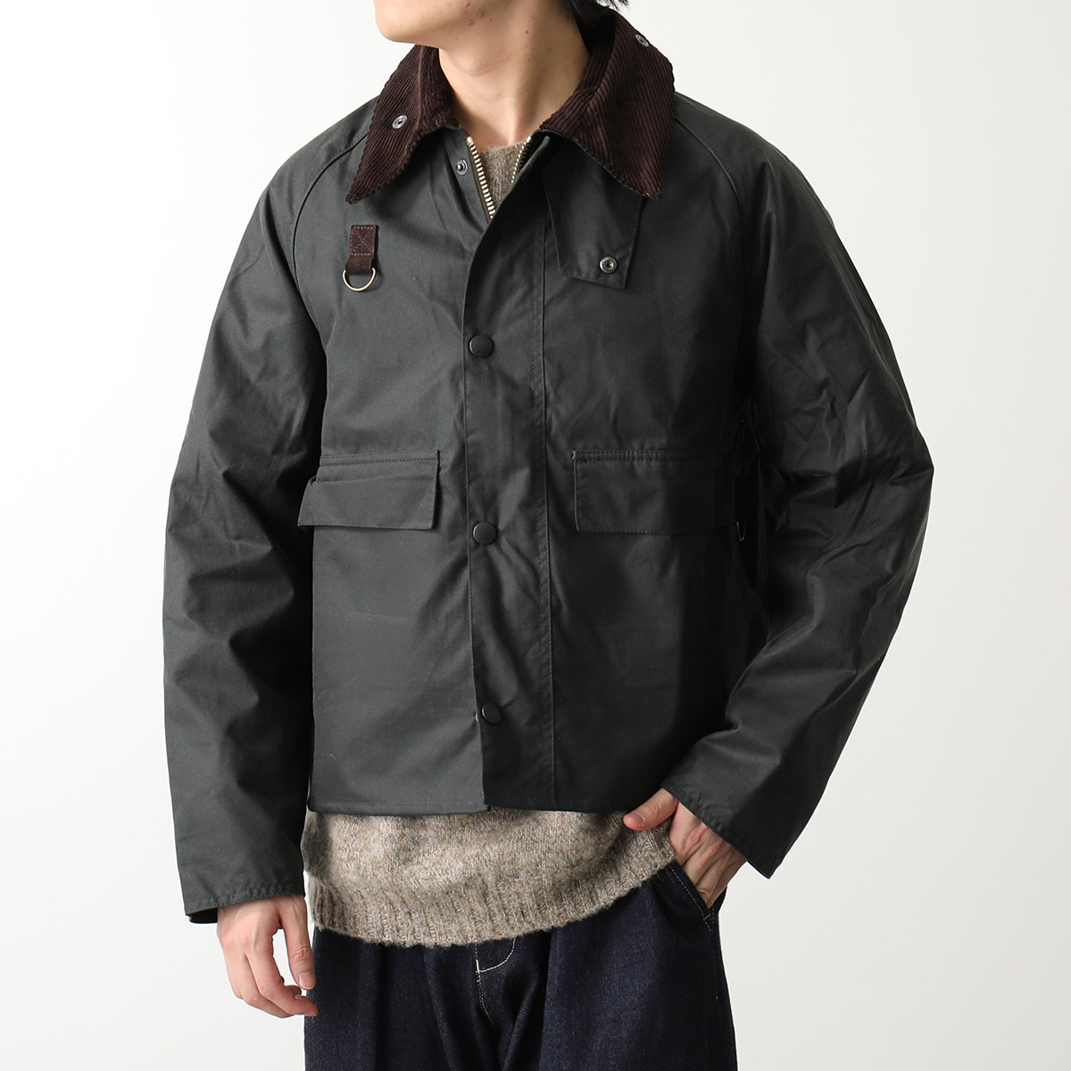 Barbour / spay オイルドショートブルゾン 【未開封オイル缶付き】 Barbour（バブアー） ブルゾン アウター Barbour / SPEY オイルド