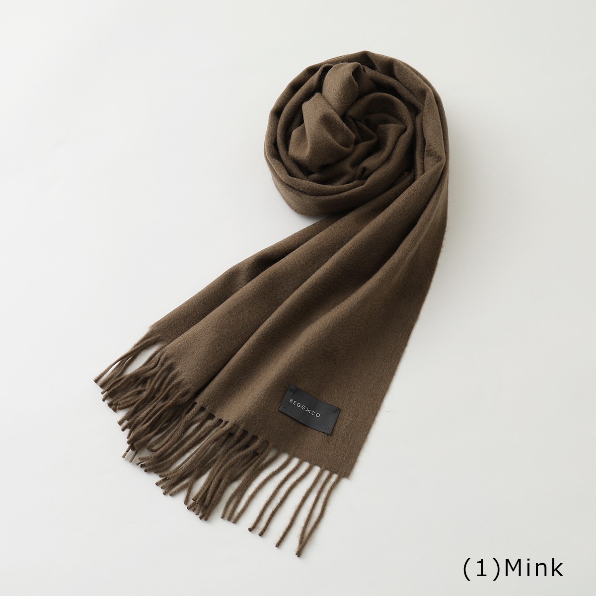 Begg & Co BEGG&CO ベグアンドコー マフラー ARRAN PLAIN DARK