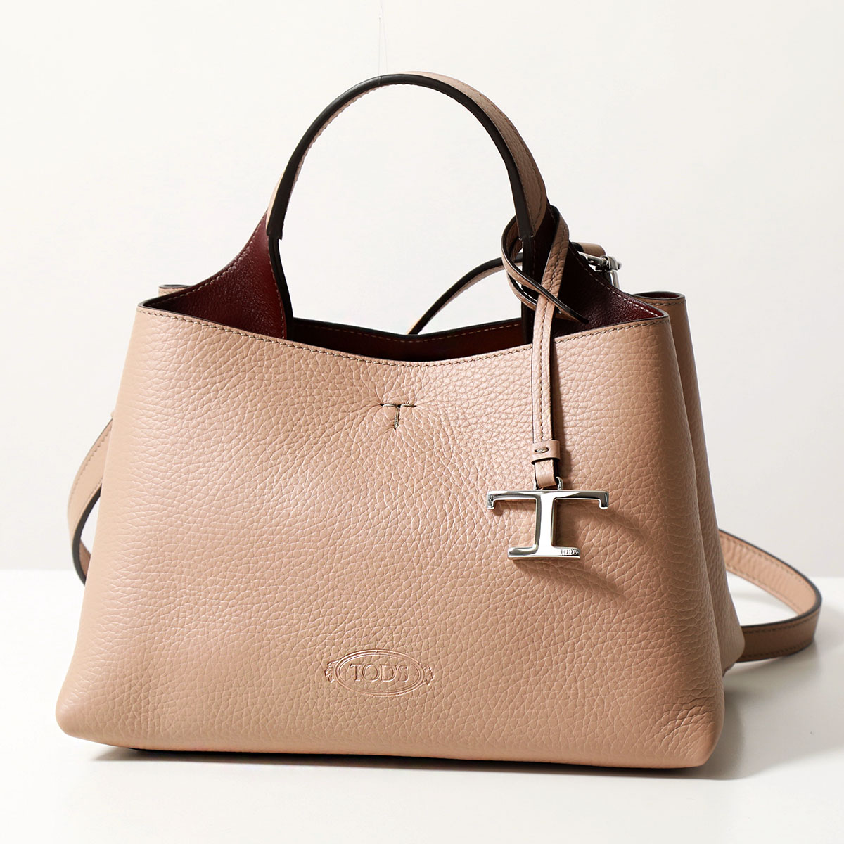 TOD'S トッズ ショルダーバッグ ハンドバッグ Tタイムレス